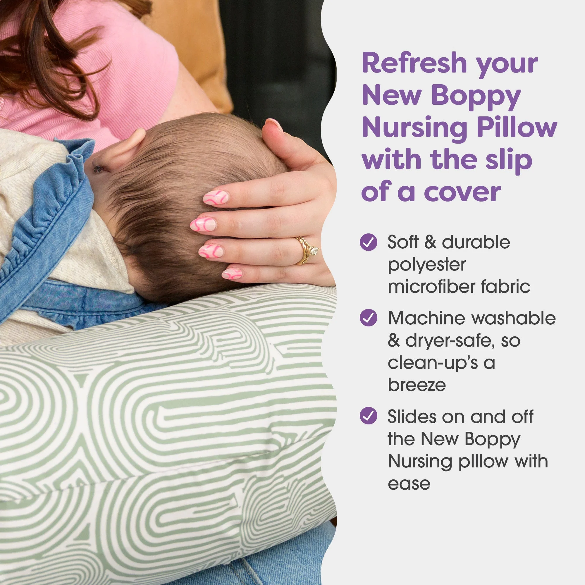 New Boppy Nursing Pillow Cover - Image 33
