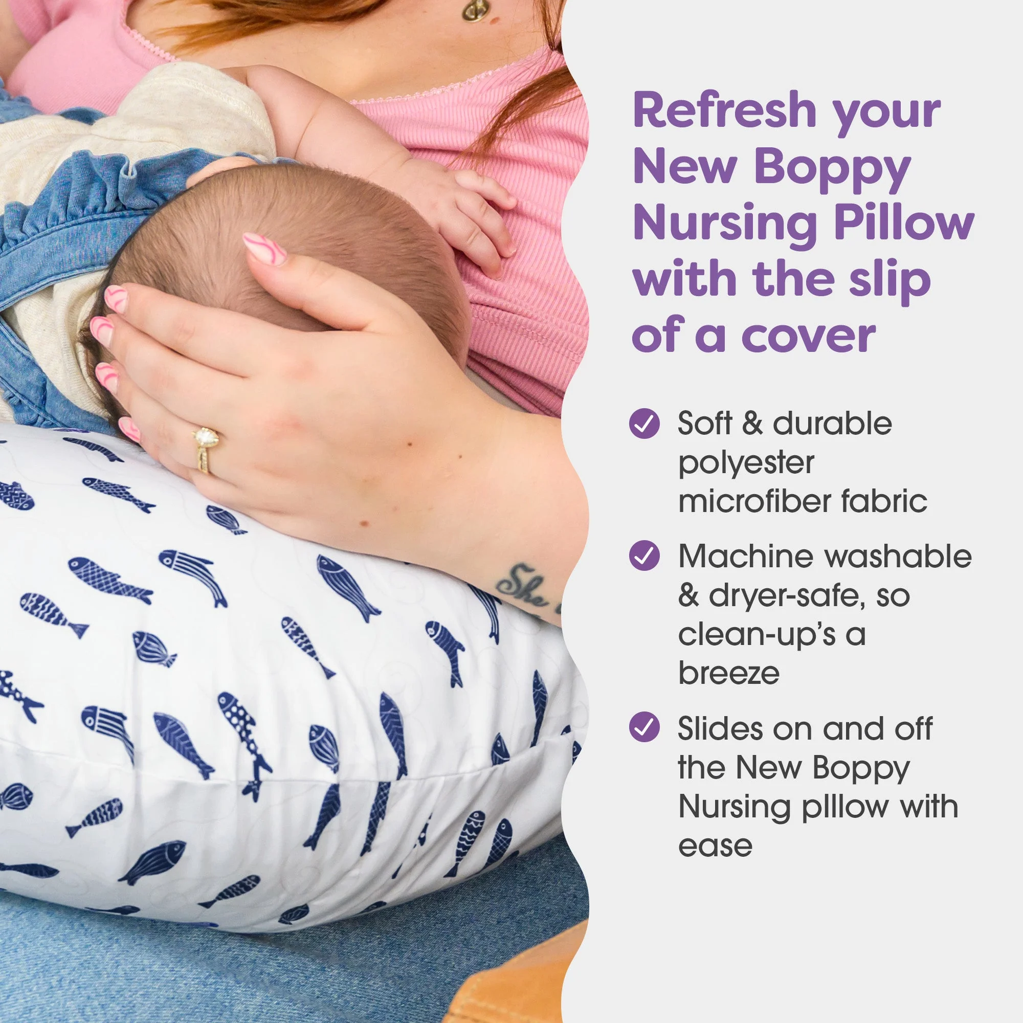 New Boppy Nursing Pillow Cover - Image 41